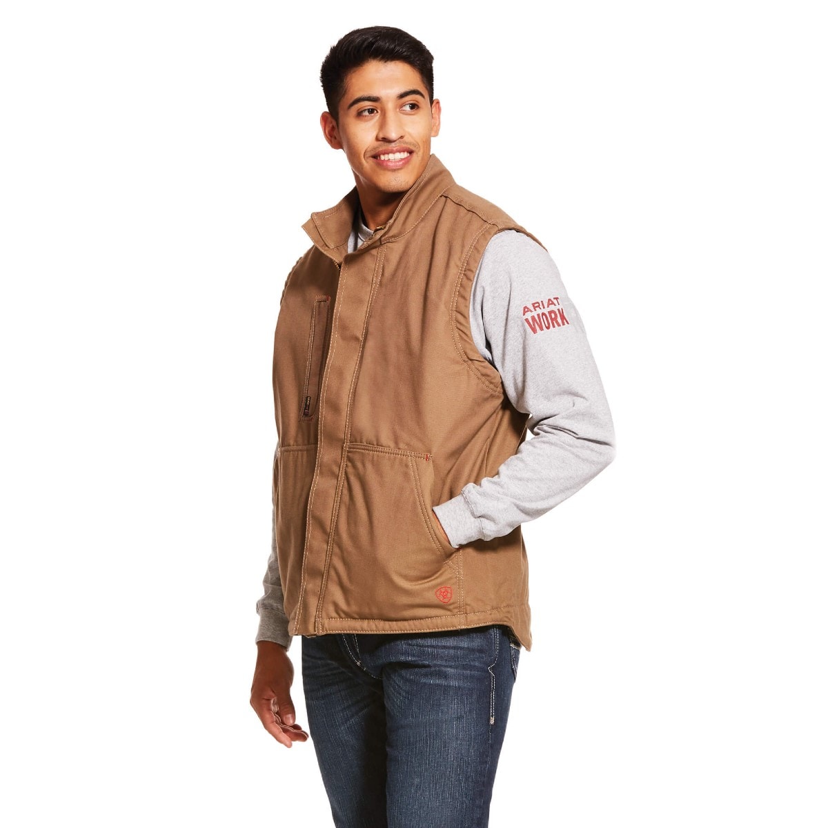 Ariat FR Workhorse Insulated Vest in Field Khaki